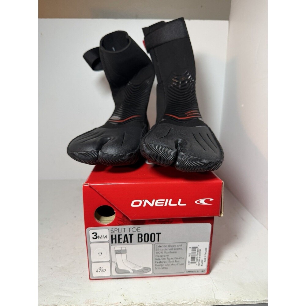 O'Neill HEAT ST 3MM SPLIT TOE BOOT Wetsuit Booties SIZE 9 NEW WITH BOX 4787